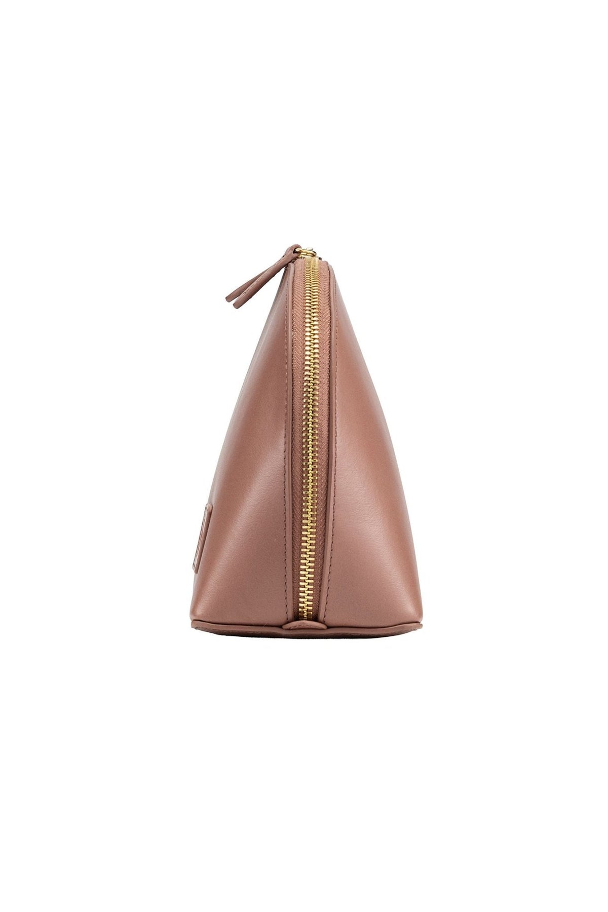Mesa Leather Cosmetic Bag - Taupe - Ivy Cove Montecito