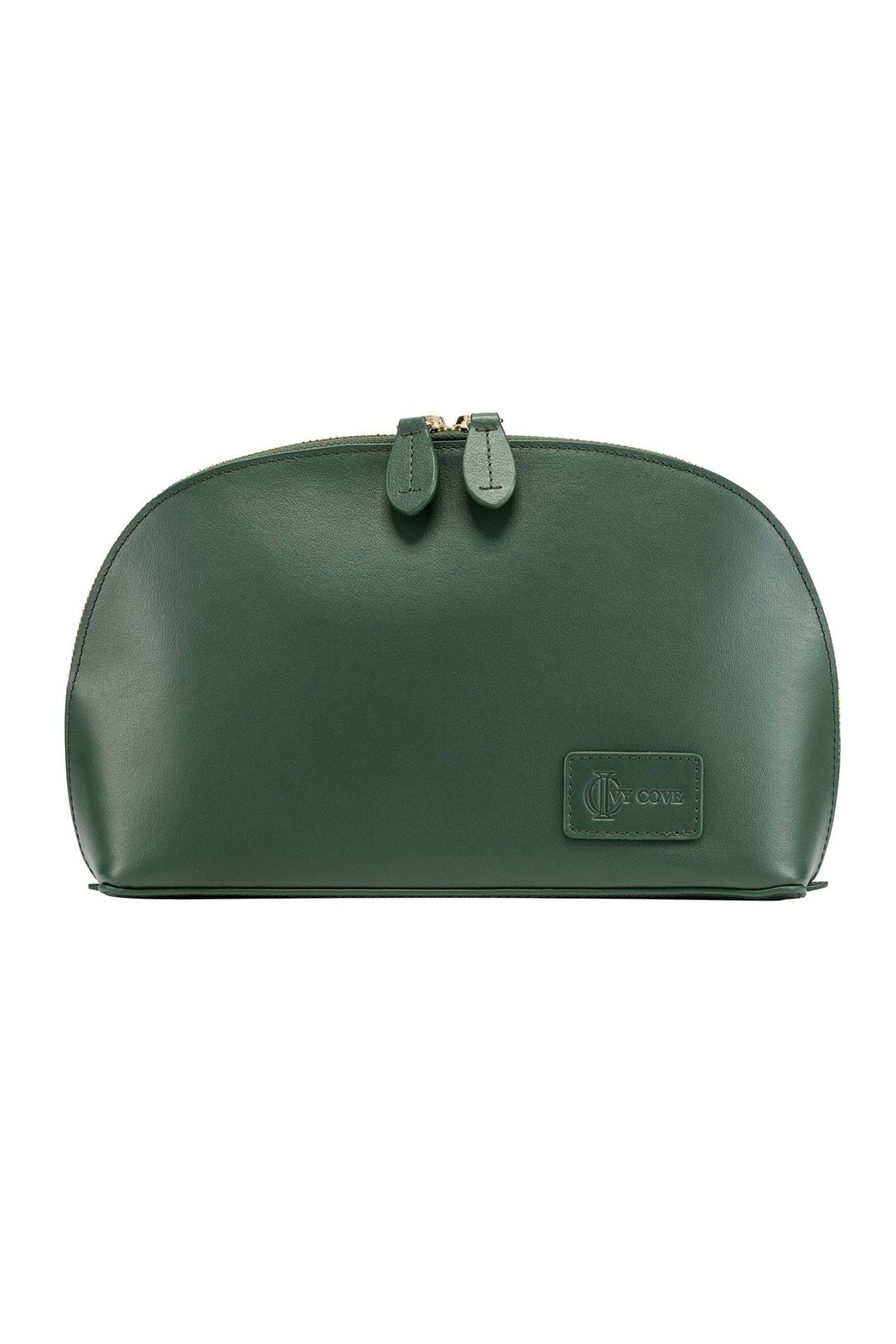 Mesa Leather Cosmetic Bag - Teal - Ivy Cove Montecito