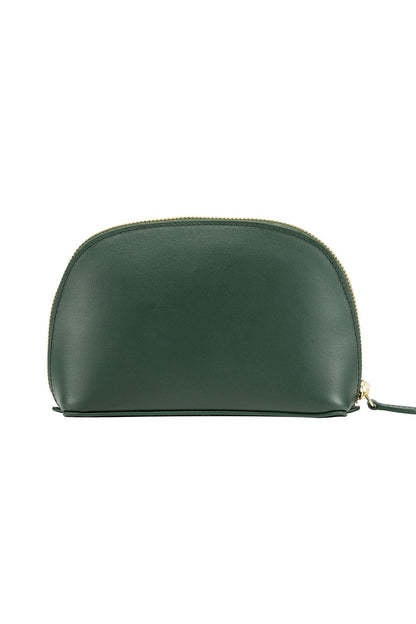 Mesa Leather Cosmetic Bag - Teal - Ivy Cove Montecito
