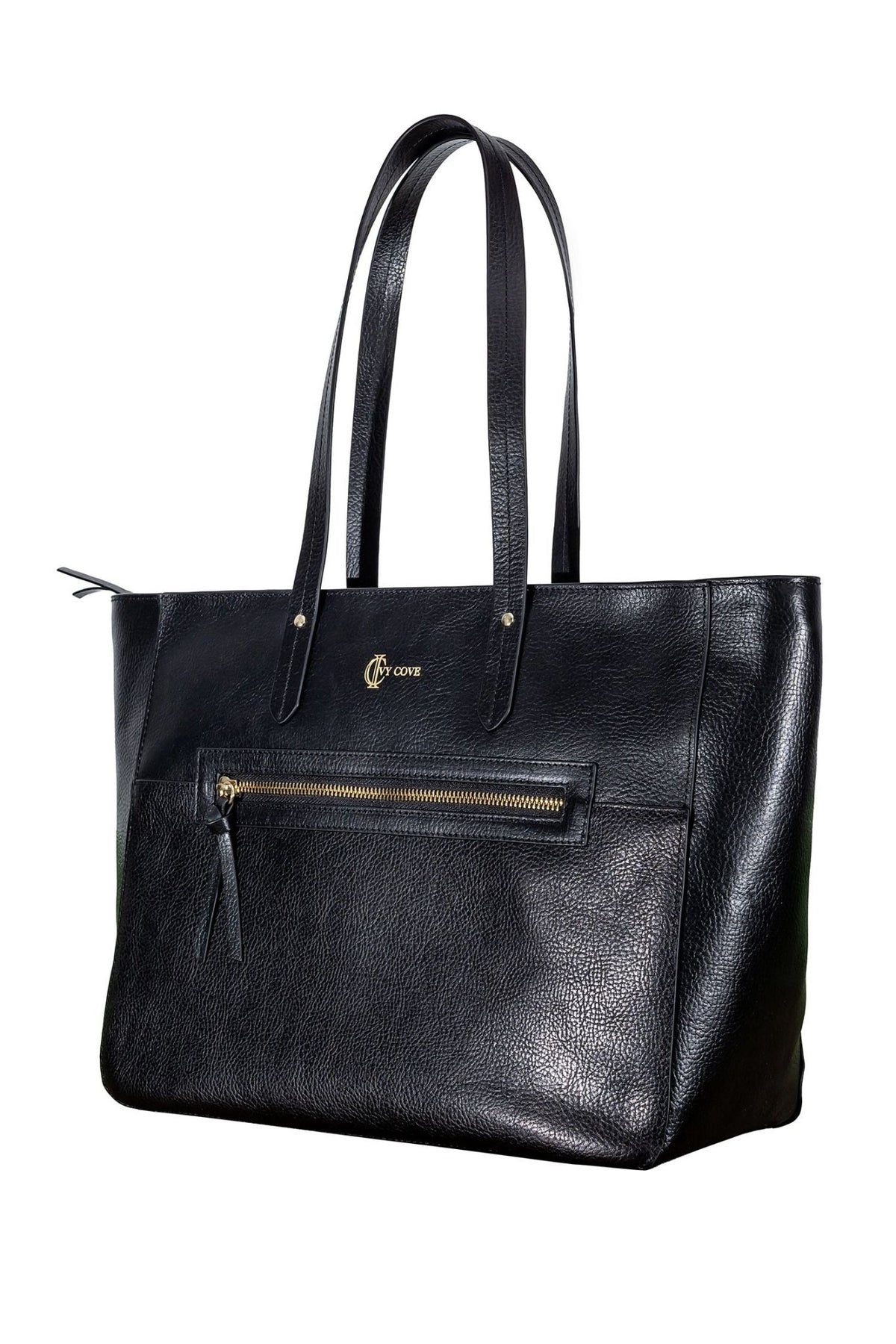 Morro Zip Tote - Black - Ivy Cove Montecito