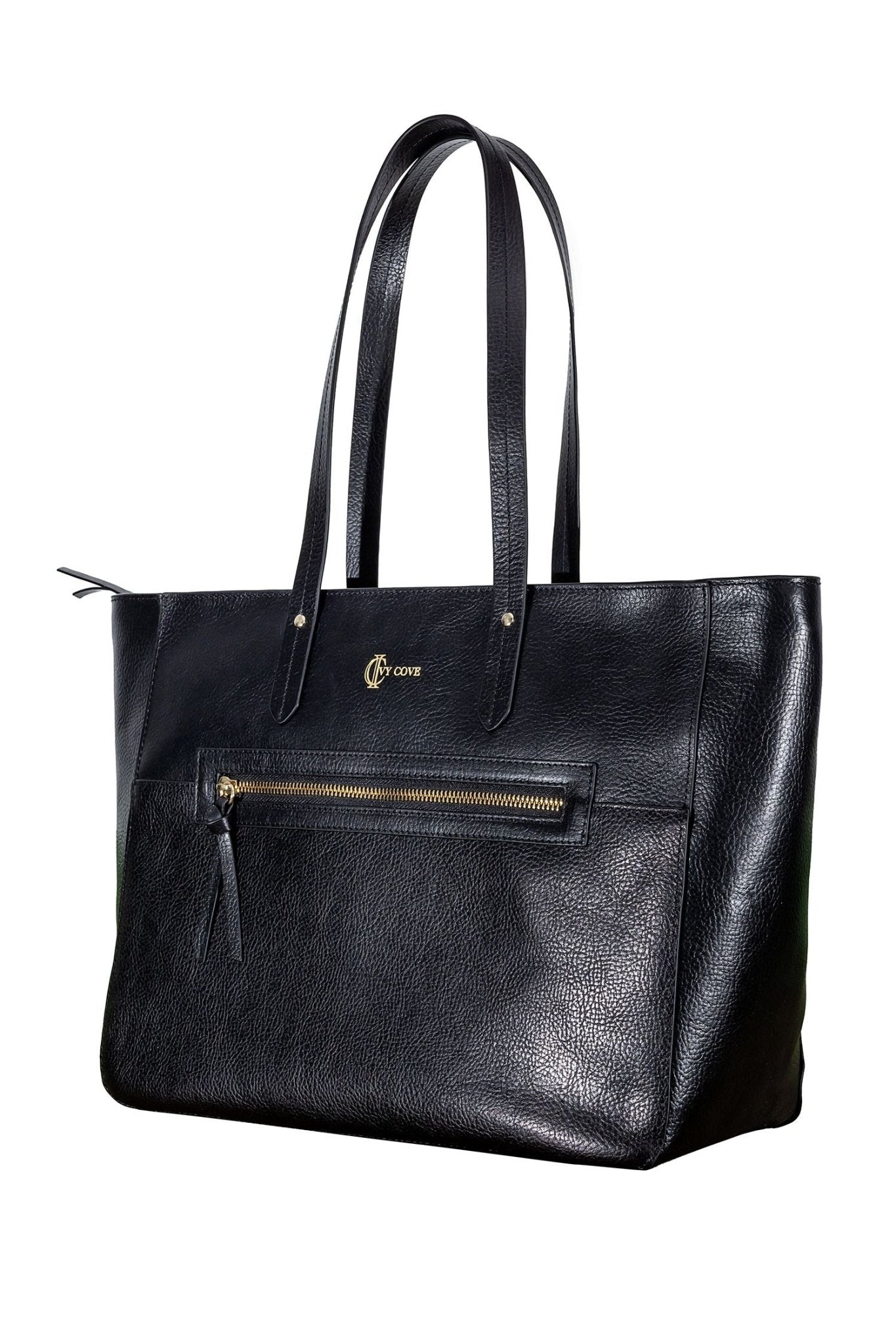 Morro Zip Tote - Black - Ivy Cove Montecito