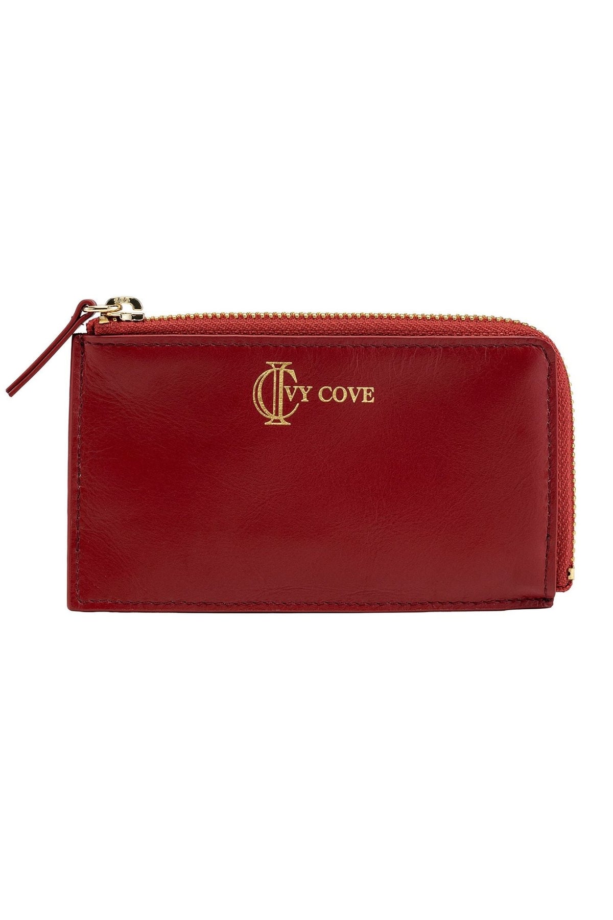 On Deck Leather Mini Wallet - Red - Ivy Cove Montecito