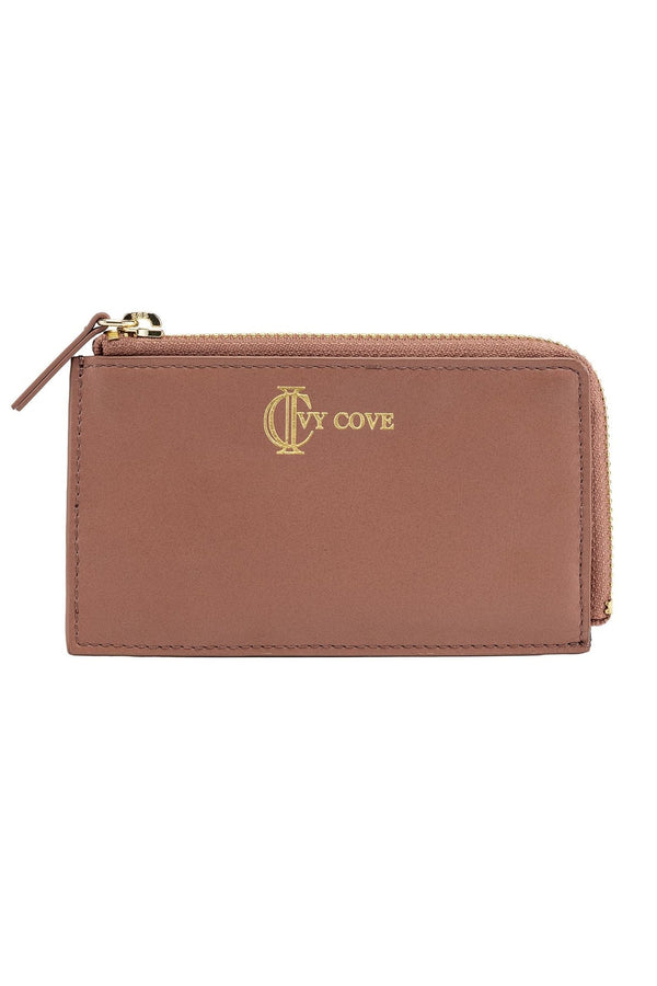 On Deck Leather Mini Wallet - Taupe