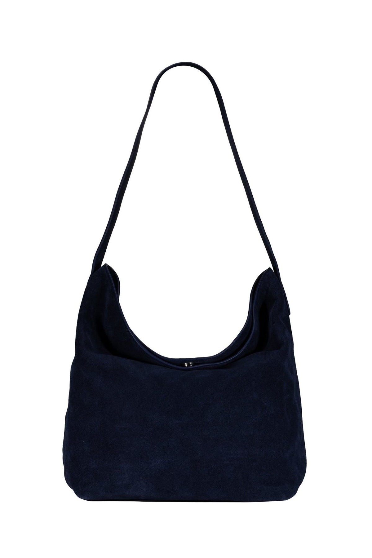 Padaro Suede Hobo Bucket Bag - Navy - Ivy Cove Montecito