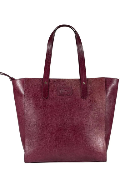 Sierra Zip Top Leather Tote - Ivy Cove Montecito