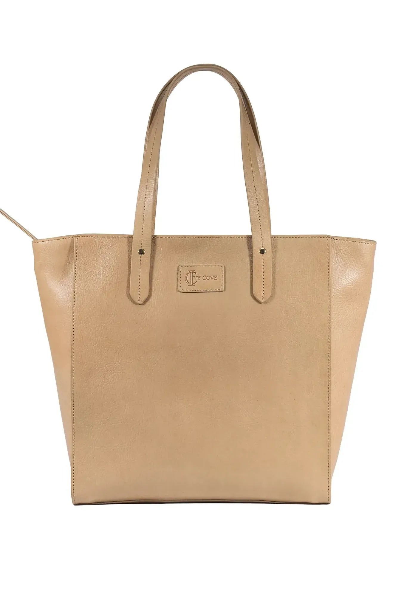 Sierra Zip Top Leather Tote - Ivy Cove Montecito