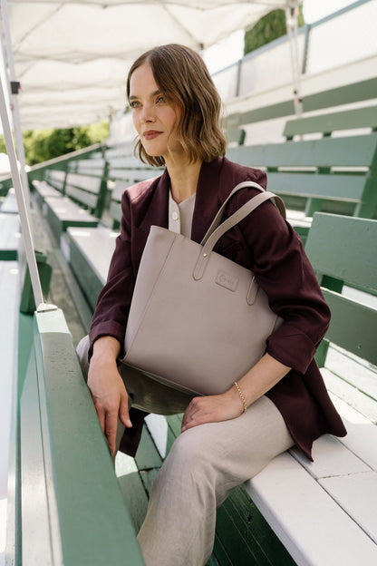 Sierra Zip Top Leather Tote - Ivy Cove Montecito