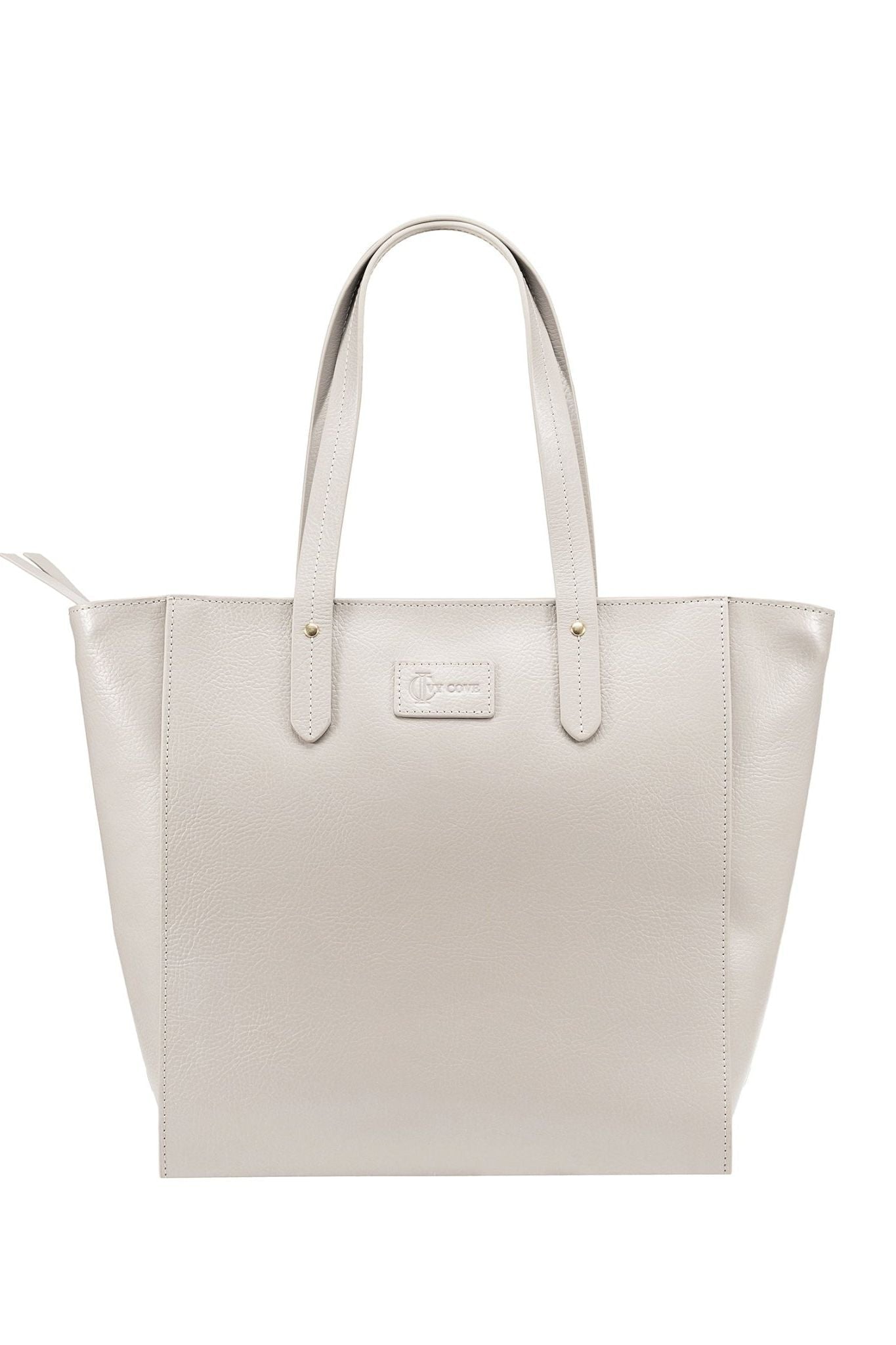 Sierra Zip Top Leather Tote - Ivy Cove Montecito
