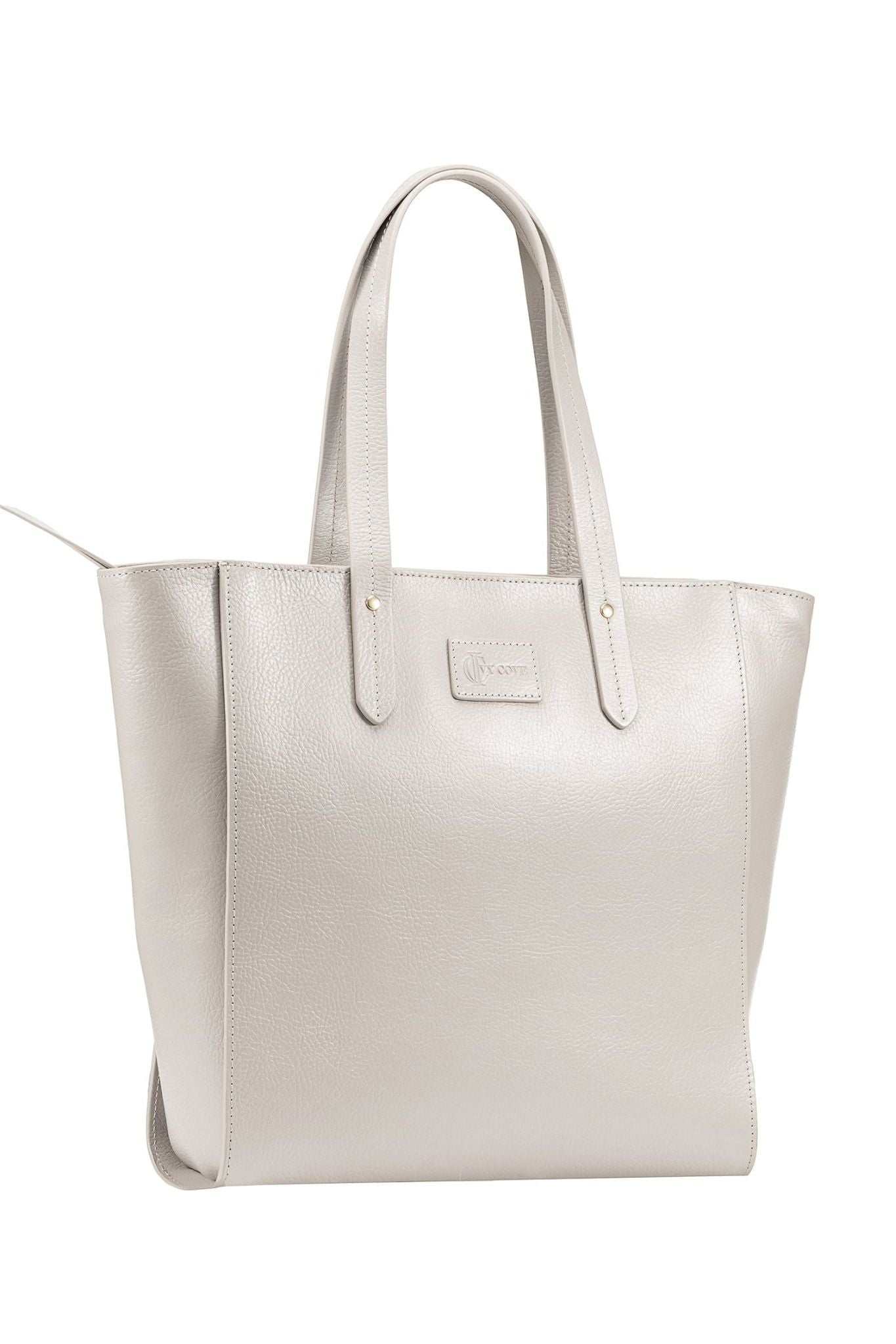 Sierra Zip Top Leather Tote - Ivy Cove Montecito