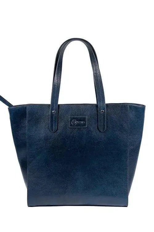 Sierra Zip Top Leather Tote - Ivy Cove Montecito