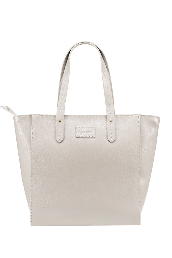 Sierra Zip Top Leather Tote