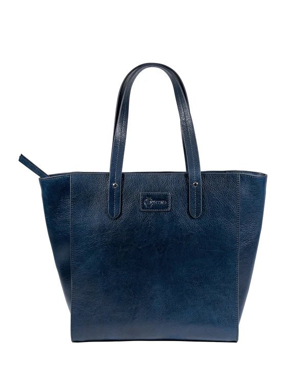 Sierra Zip Tote - Navy - Ivy Cove Montecito