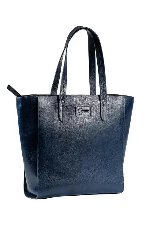 Sierra Zip Tote - Navy - Ivy Cove Montecito
