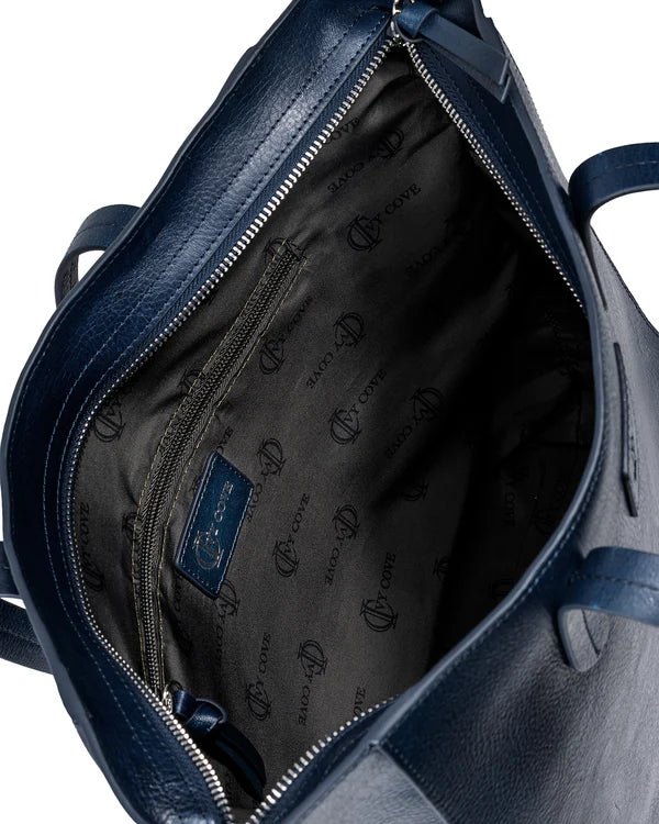 Sierra Zip Tote - Navy - Ivy Cove Montecito