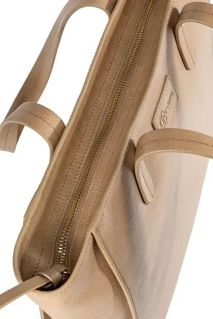 Sierra Zip Tote - Sand - Ivy Cove Montecito
