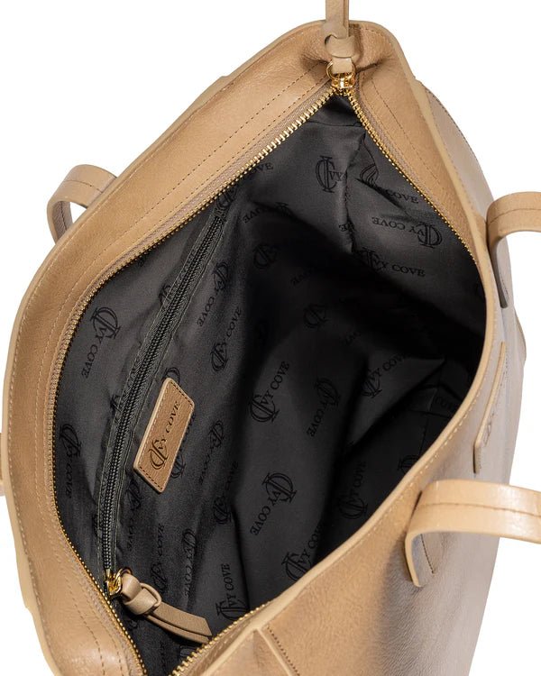 Sierra Zip Tote - Sand - Ivy Cove Montecito