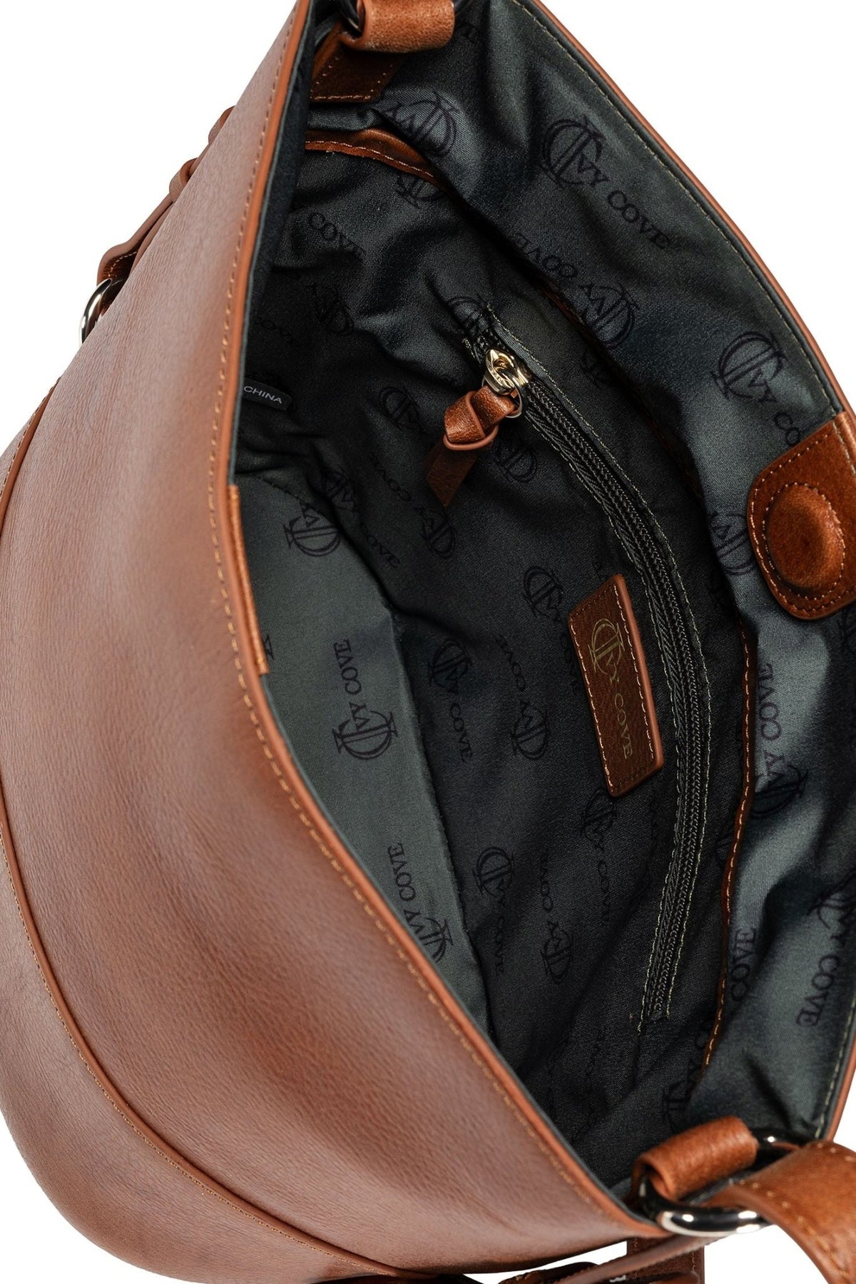 Solana Leather Bucket Bag - Saddle - Ivy Cove Montecito