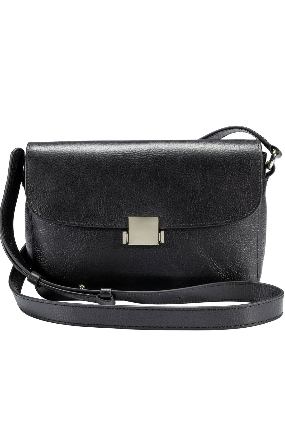 Tide Leather Crossbody Bag - Black - Ivy Cove Montecito