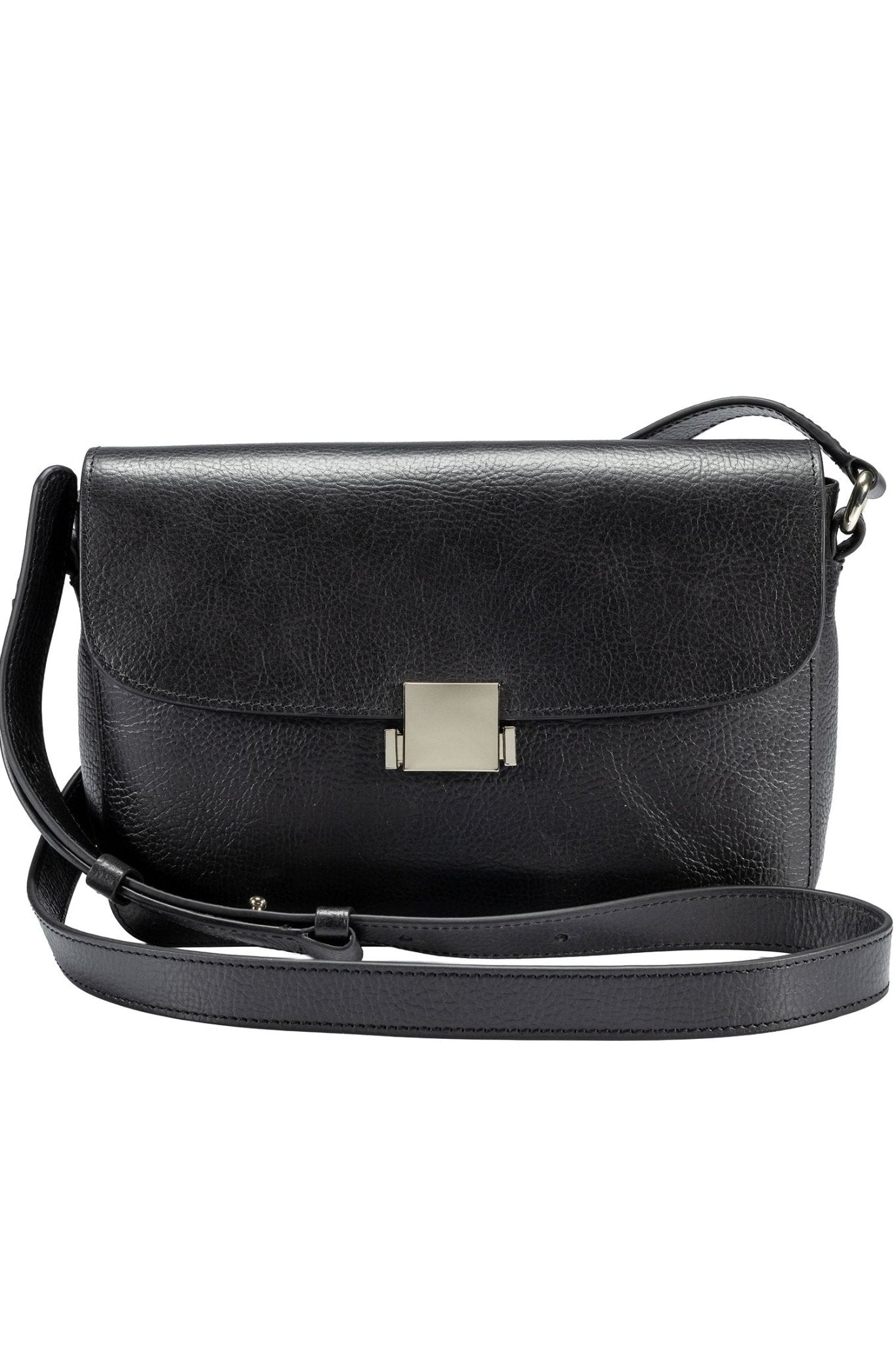 Tide Leather Crossbody Bag - Black - Ivy Cove Montecito