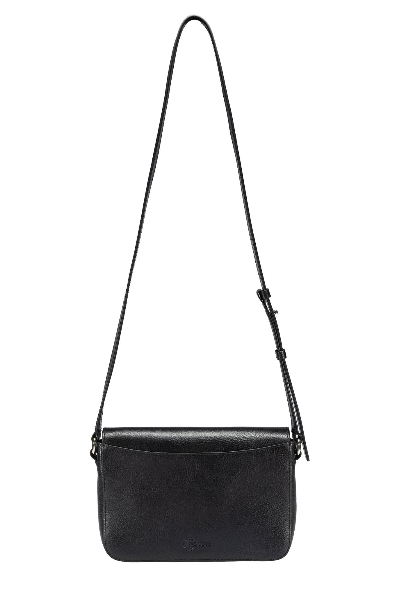 Tide Leather Crossbody Bag - Black - Ivy Cove Montecito