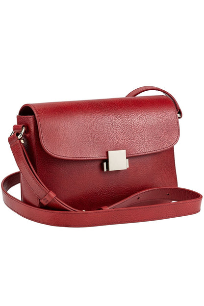 Tide Leather Crossbody Bag - Red - Ivy Cove Montecito
