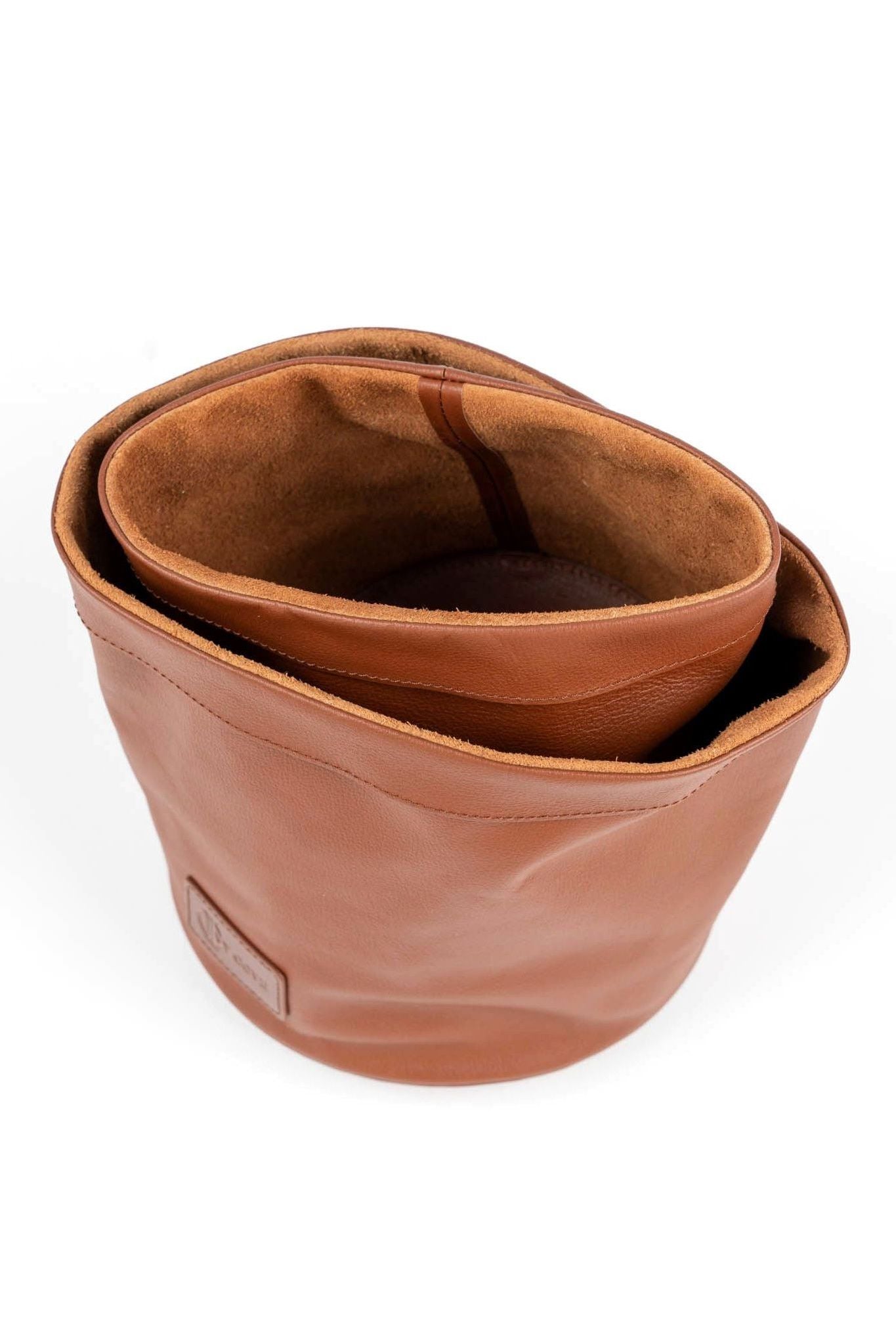 Driftwood Leather Planter - Ivy Cove Montecito