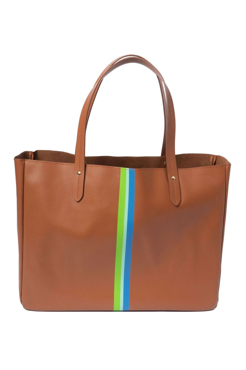 East West Tote Recycled Leather Ivy Cove Montecito