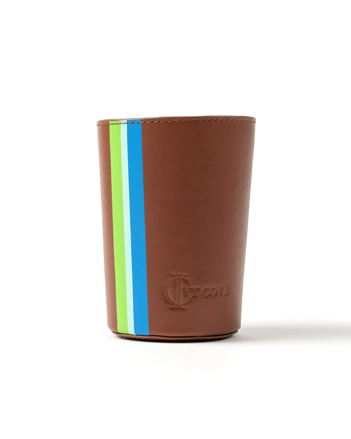 Madison Leather Drink Coozies - Ivy Cove Montecito