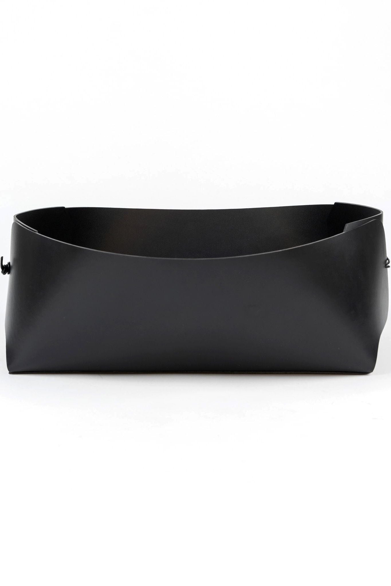 Moonlight Leather Basket - Ivy Cove Montecito