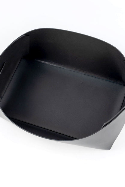 Moonlight Leather Basket - Ivy Cove Montecito