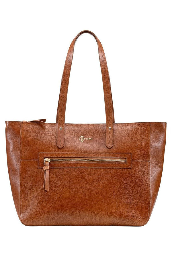 Morro Leather Zip Tote