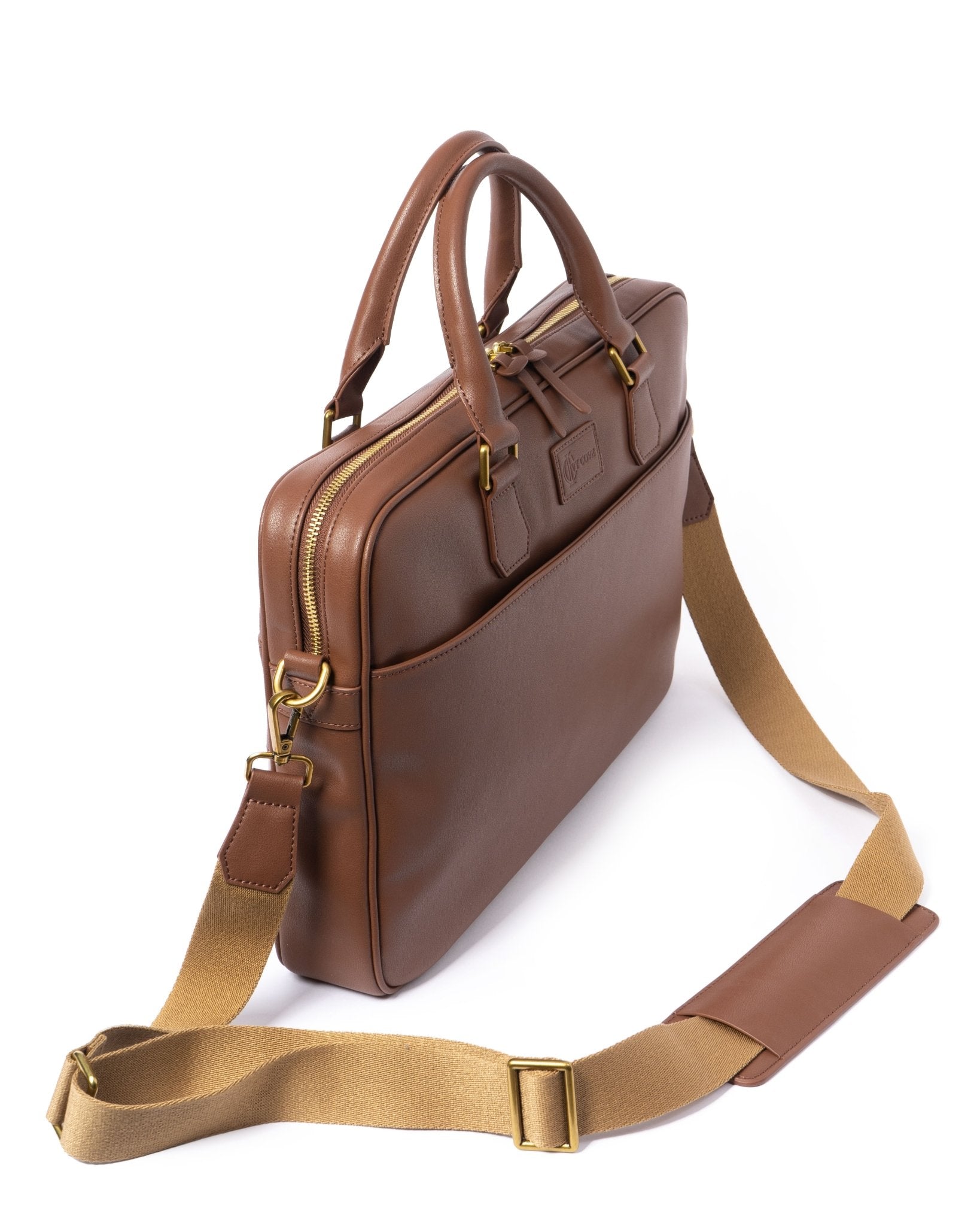 Nazca Briefcase - Recycled Leather - Ivy Cove Montecito