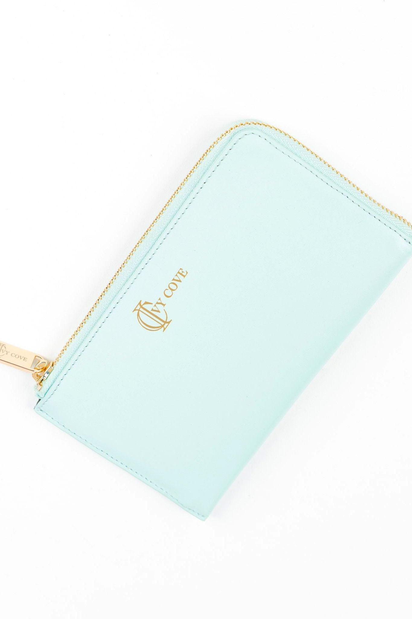Seafoam Zip Wallet - Ivy Cove Montecito