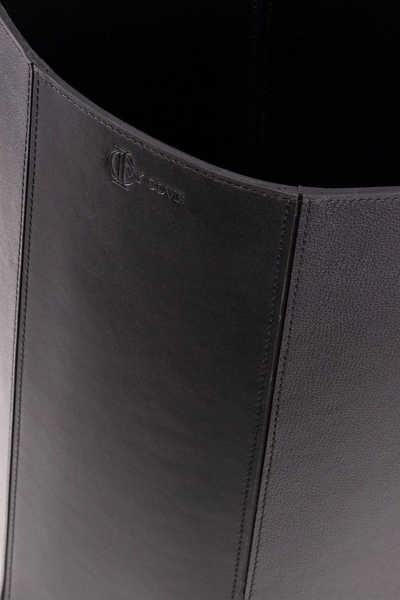 Vienna Leather Basket - Ivy Cove Montecito